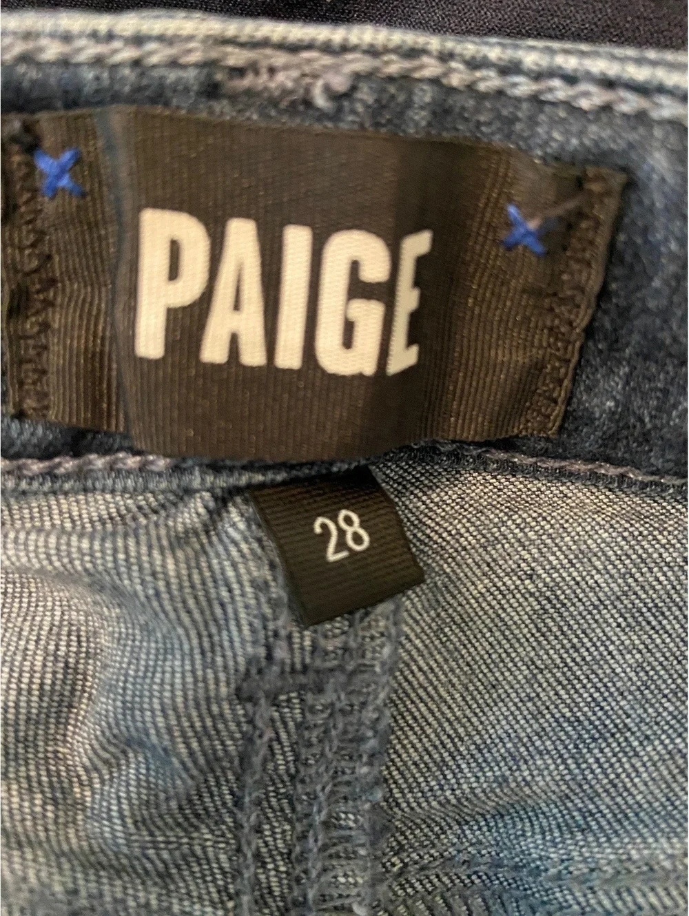 Paige Hoxton Skinny Jeans Size 28 Dark Wash - Picture 4 of 8